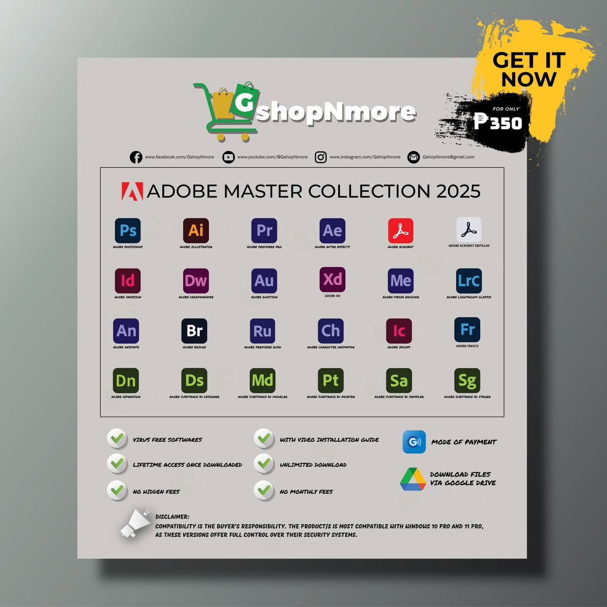 SOFTWARE - ADOBE MASTER COLLECTION 2025