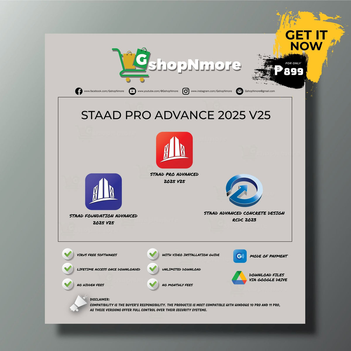 STAAD PRO ADVANCED 2025 V25