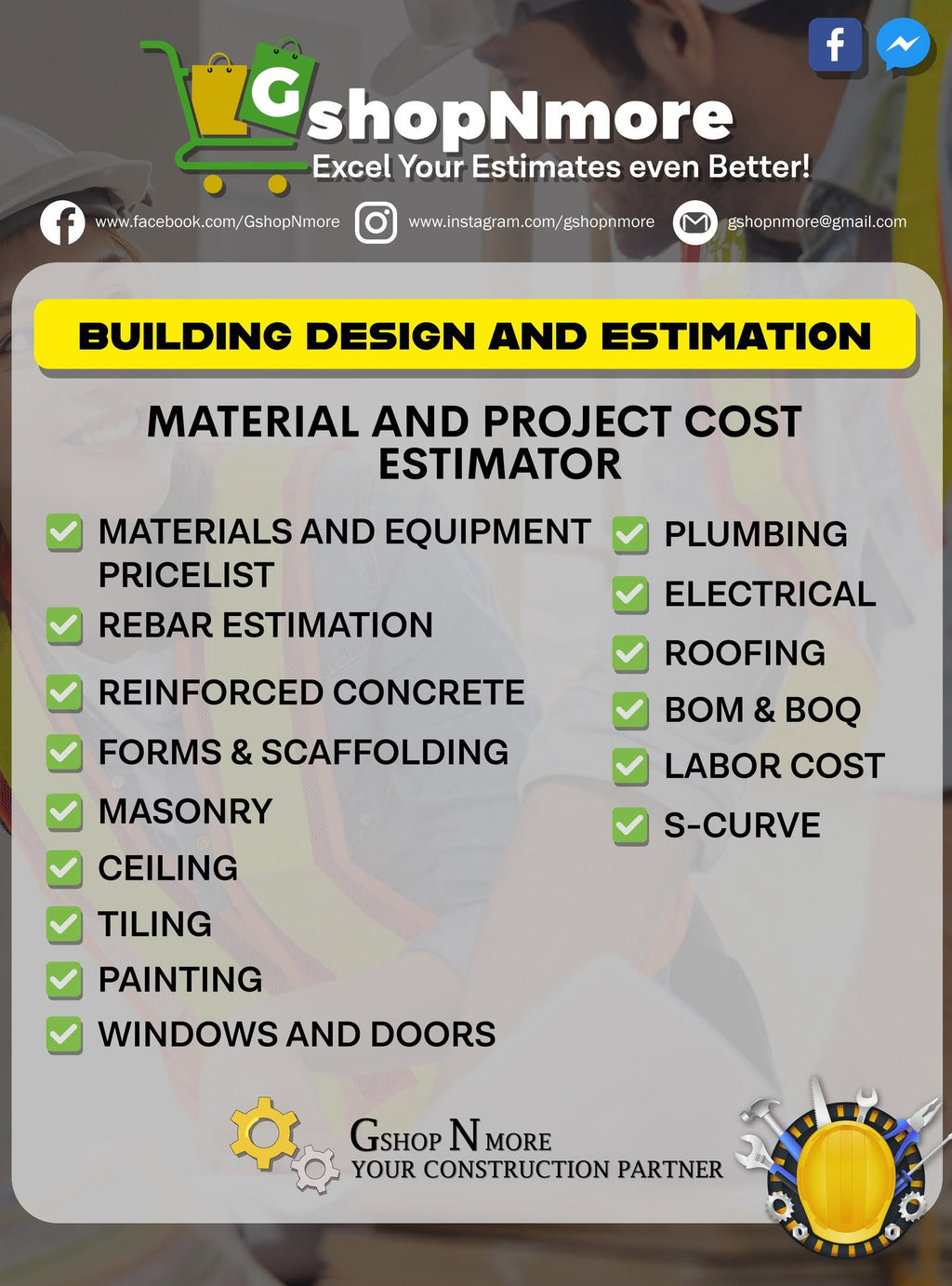 PACKAGE 2 - MATERIALS & PROJECT COST ESTIMATION